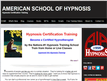 Tablet Screenshot of choosehypnosis.com